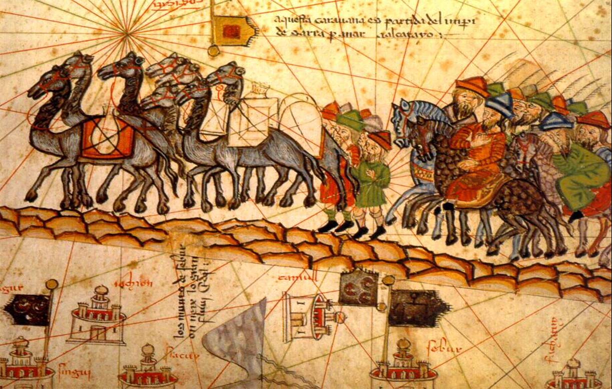 "Caravan on the Silk Road," circa 1380